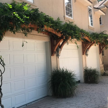 Pink Garage Landscape Details