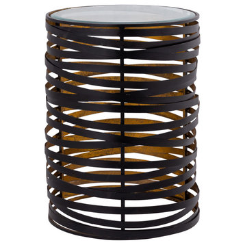 Merigold Metal and Glass Accent Table