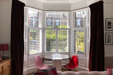 Wooden Shutters in Traditional Edinburgh Home
