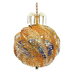 Elegant Lighting - Elegant Lighting 8053D22C/SS Chandelier Spiral - Ceiling Lighting