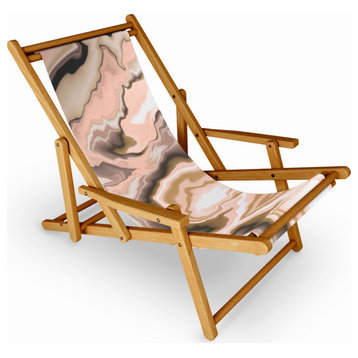 Deny Designs Marta Barragan Camarasa Abstract Pink Marble 70 Sling Chair