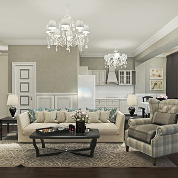 Typical design for appartments in Central Park Residence, Kazakhstan