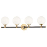 Hudson Valley Lighting - Bowery 4-Light Bath Bracket, Aged Old Bronze - Features: