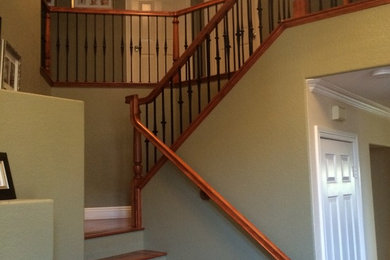 Example of a classic staircase design in Los Angeles