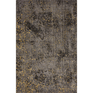 Impulse Speckled Abstract Embers Contemporary Area Rug, 7'6"x9'6"