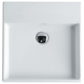 Unlimited 46 Wall Mount Sink 18.3", Without Faucet Holes
