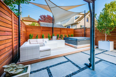 This is an example of a modern landscaping in Portland.