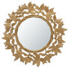 Safavieh Nivaria Mirror Antique Brass