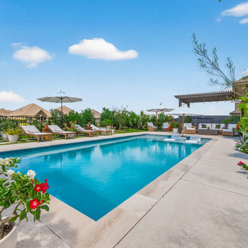 Eastchester • Katy, Texas — 15x30 Saltwater Pool & Landscaping