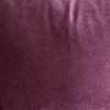 Pillow Decor - Corona Velvet Throw Pillow, Aubergine, 12"x20"
