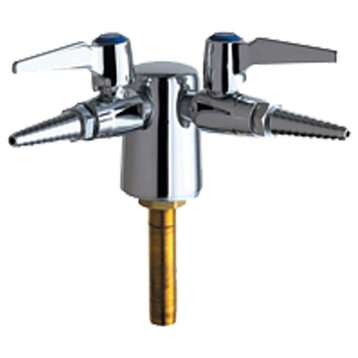 Chicago Faucets 982-909-957-3KAGV Turret with Two Ball Valves (90-degree)