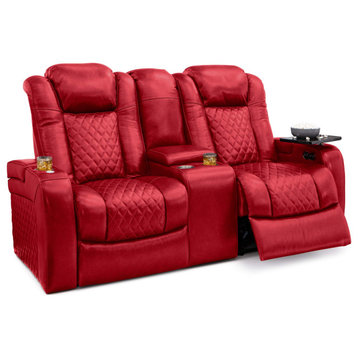 Seatcraft Headline Home Theater Seating, Red, Loveseat