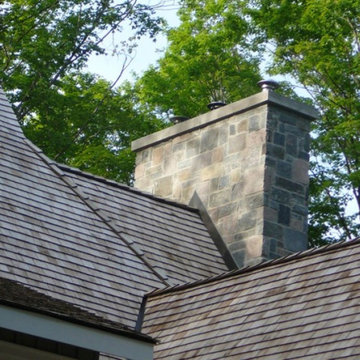 Astoria Natural Thin Stone Veneer Chimney