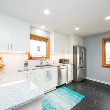 Transitional Kitchen Update Done in Maple