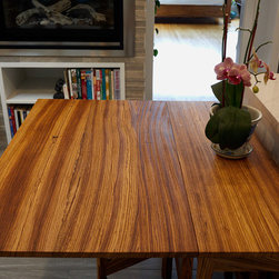 Zebrawood Foldable Table - Dining Tables