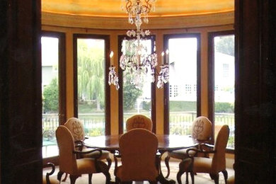 Photo of a contemporary dining room in Denver.