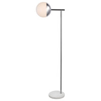 Eclipse 1 Light Floor Lamp in Chrome