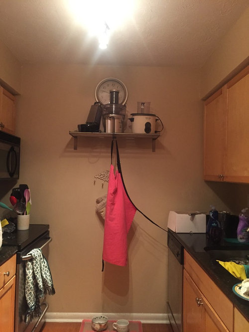 Small windowless kitchen