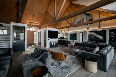 Inspiration for a living room remodel in Other