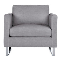 Goodland Armchair in Fabric, Stainless Legs - Products