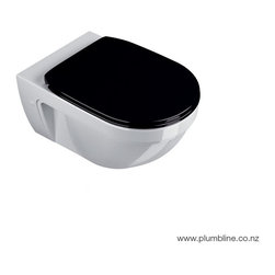 Canova Royal Wall Hung Toilet With Black Seat - Toilets
