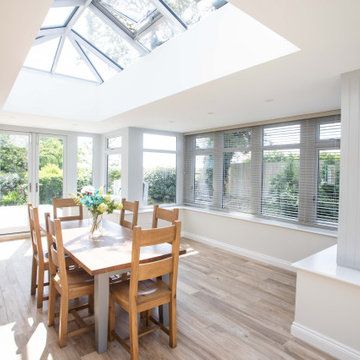 Bespoke open plan orangery extension on a luxury country home