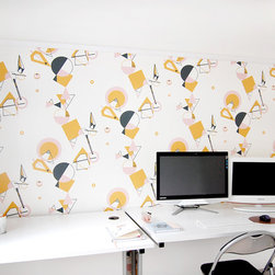 Geo Wallpaper For A Home Office - Wallpaper