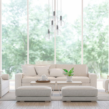 Alicia Polished Chrome 5.5W LED Integrated Pendant