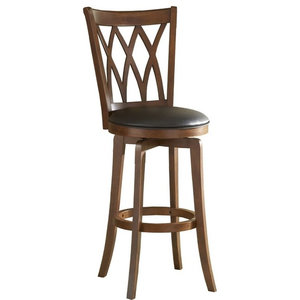 Bowery Hill 31 Backless Bar Stool in Deep Smoke Brown
