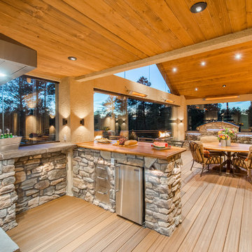 Black Forest Retreat -- Envision Distinction Spiced Teak composite decking