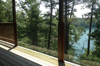 Inspiration for a modern porch remodel in Boston