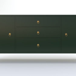 Orah Satin Brass Ring Pull - Cabinet And Drawer Handle Pulls
