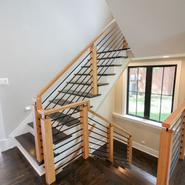 Project #69 | Contemporary Staircase with Horizontal Metal Rods
