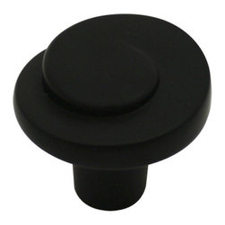 Cosmas - Cabinet Swirl Knob, Flat Black, Set of 10 - Cabinet And Drawer Knobs