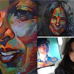 when a human meets their portrait - Paintings