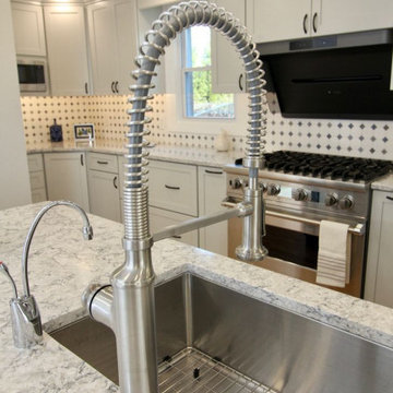 Jarrettsville Kitchen with Hidden Pantry & Blue Island