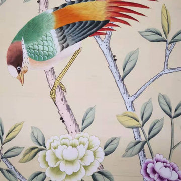 Embroidery a bird