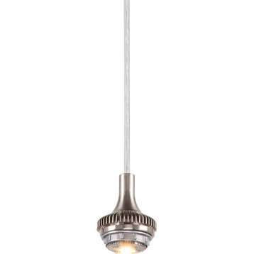 Volume Lighting Esprit 1-Light Brushed Nickel Mini-Pendant