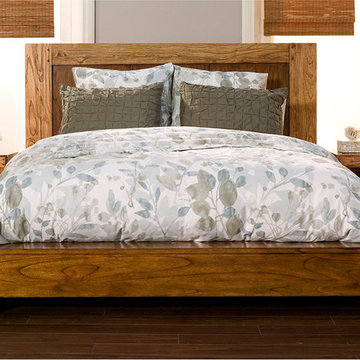 Alpine Furniture Jimbaran Bay California King Platform Bed in Tobacco