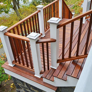 Melrose, MA Custom IPE landing and stairway addition