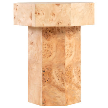 Octagonal Wooden Occasional Table, Versmissen Baka