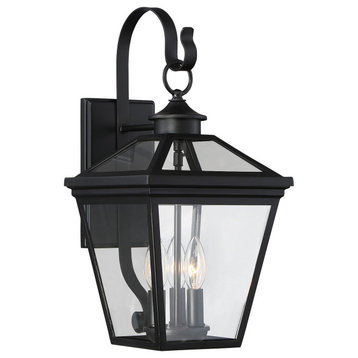 Ellijay 3-Light Outdoor Wall Lantern in Black (5-141-BK)