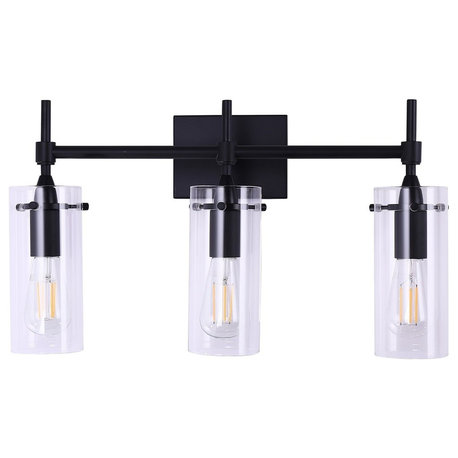 Effimero 3-Light Wall Sconce, Black