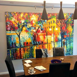 Colourful Landscape Oil Painting I ArtisanMalaysia.com - Products