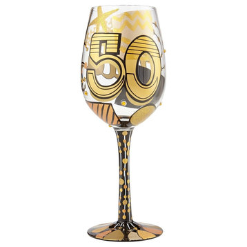 "50th Birthday" Wine Glass