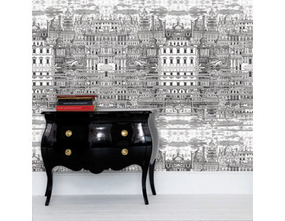 Eclectic Wallpaper by Amy Nicholas Interior Design