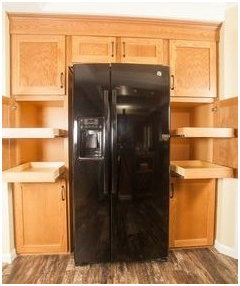 Open Shelves Next to Refrigerator?