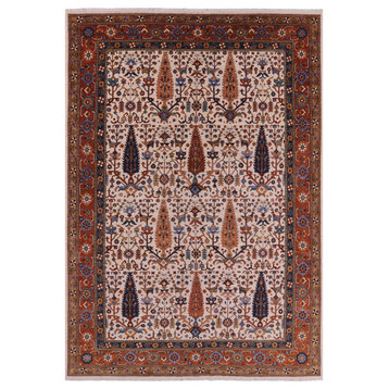10' X 14' Persian Ziegler Hand Knotted Wool Rug - Q4227