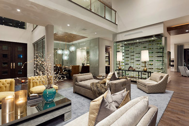 Modern living room in Miami.