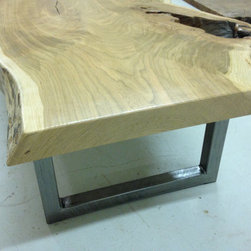 Live Edge Cherry Slab Coffee Table - Coffee Tables